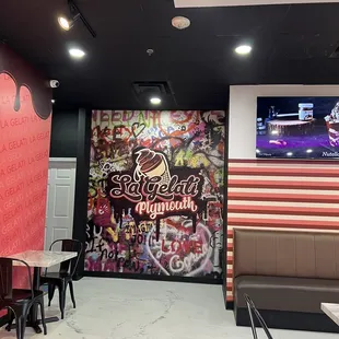 the interior of a restaurant