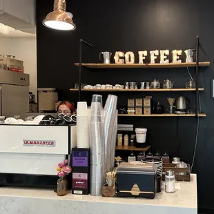 The counter, where you pay for your items.