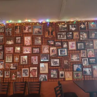 Wall of fame inside the bar