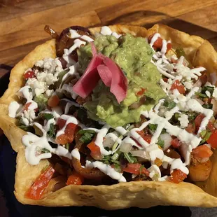 Carne asada fajita bowl