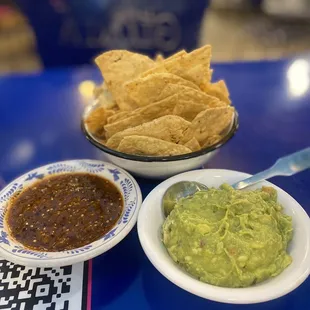 Chips, salsa, guacamole