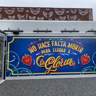 Outside they have this beautiful wall