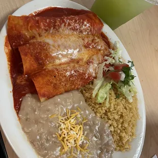Mole Chicken Enchiladas