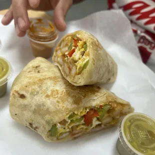Breakfast Veggie Burrito