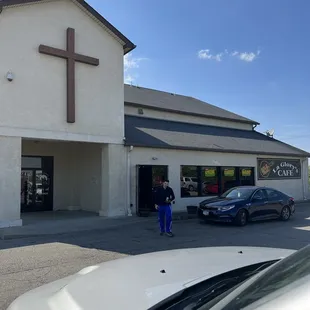 Entrance to the restaurant