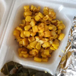 1/2 cup of "southern styled" corn