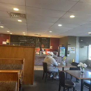 Dining area seats comfortable