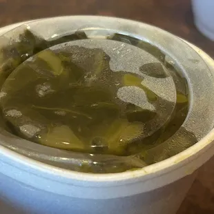 Greens everything came in to go containers....