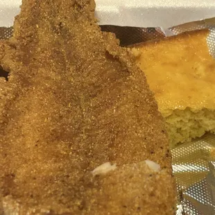 This catfish was seasoned well and was served right ( 2 Piece Catfish Dinner)