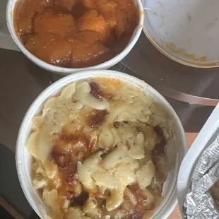 Mac &amp; Cheese and Yams
