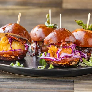 Crispy Chicken &quot;Bacon&quot; Sliders