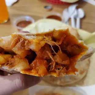 gordita deshebrada en Chile rojo