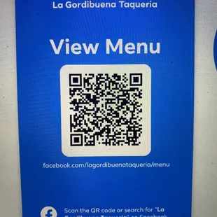 Menu QR Code