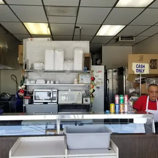 a man behind the counter