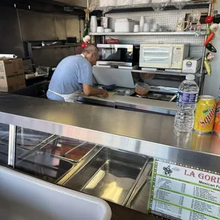 Carne asada burrito - you get to witness the creation