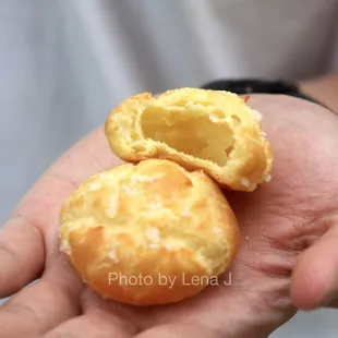 Chouquettes ($0.40 each) - light and eggy, not too sweet