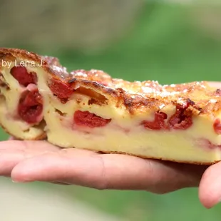 Clafoutis ($3.55) - dense and eggy, not too sweet (the cherries are the sweetest part)