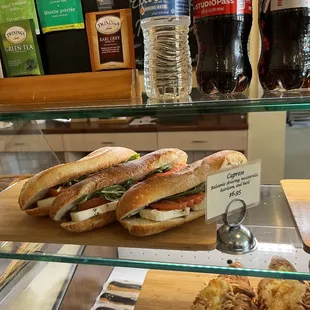 sandwiches and sodas