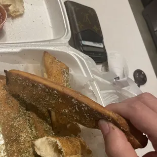 Garlic Garlic Parmesan Breadsticks