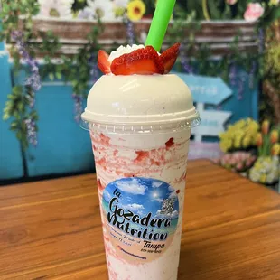 Strawberry shortcake shake
