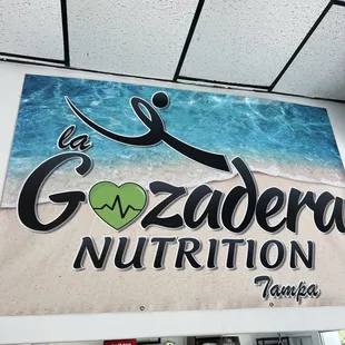 a sign in a store