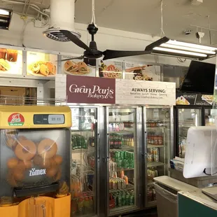 the inside of a restaurant