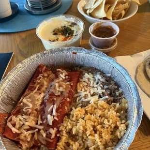 Beef Enchiladas with Red Sauce (2)
