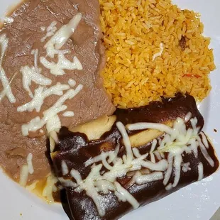 Enchiladas mole. YES
