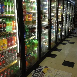 Huge selection on drinks and lots of name brand drinks