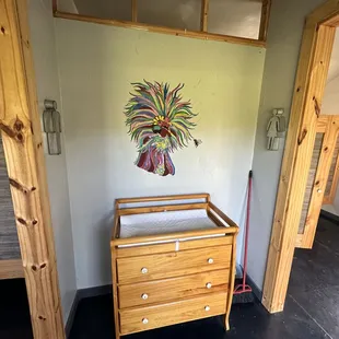 changing table between both restrooms