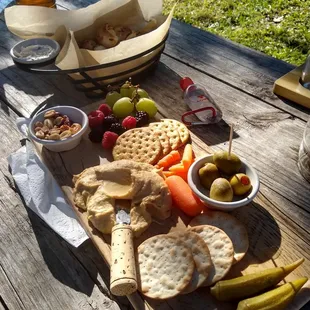 Vegan Charcuterie Board and Brot Bites