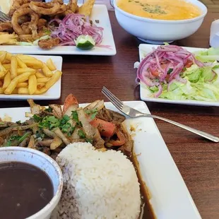 Fried calamar Sautee stak