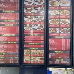 Menu in Drive-Thru