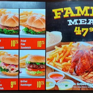 Menu Pricing 1/1/2025