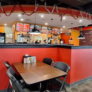 interior, sushi and sashimi