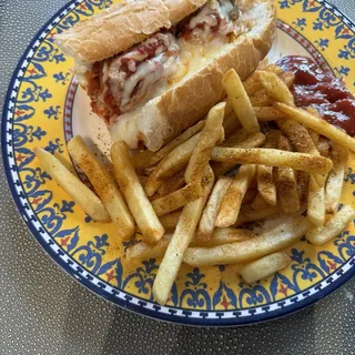 Meatball Parmigiana Hot Sub