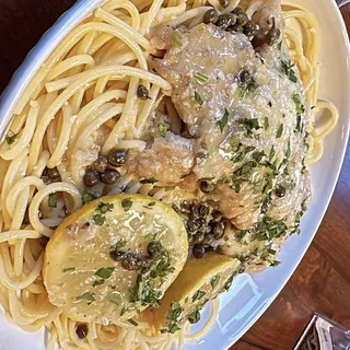 Spaghetti Chicken Piccata