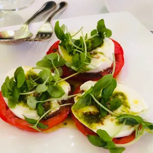 Caprese appetizer.