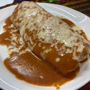Burrito Mojado de Carne Asada