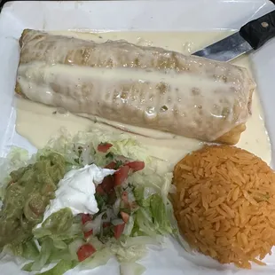 Steak fajita chimichanga