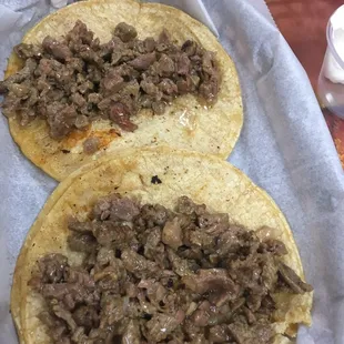 Carna asada tacos