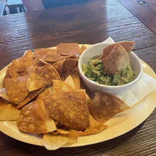 Chips and guacamole