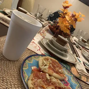 Frijoles Pupusa Horchata