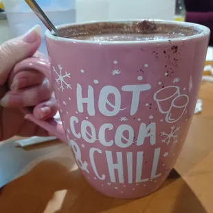 Large hot chocolate