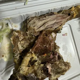Pollo con tajadas