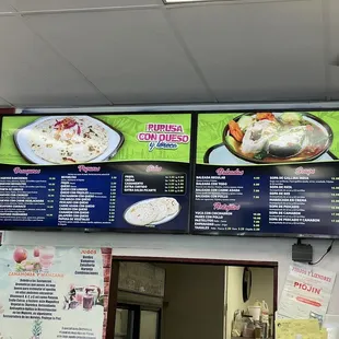 menu, crepes