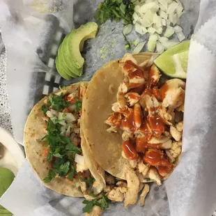 Chicken tacos! Amazing!!