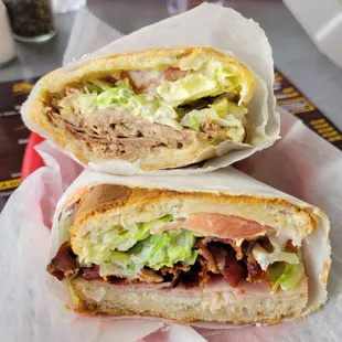 Half a Cuban on top, half La Guantanamera on the bottom