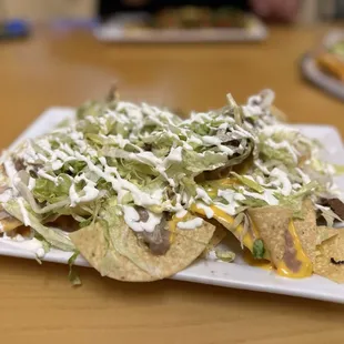 Chicken nachos were mid