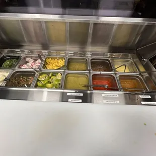 interior, salads